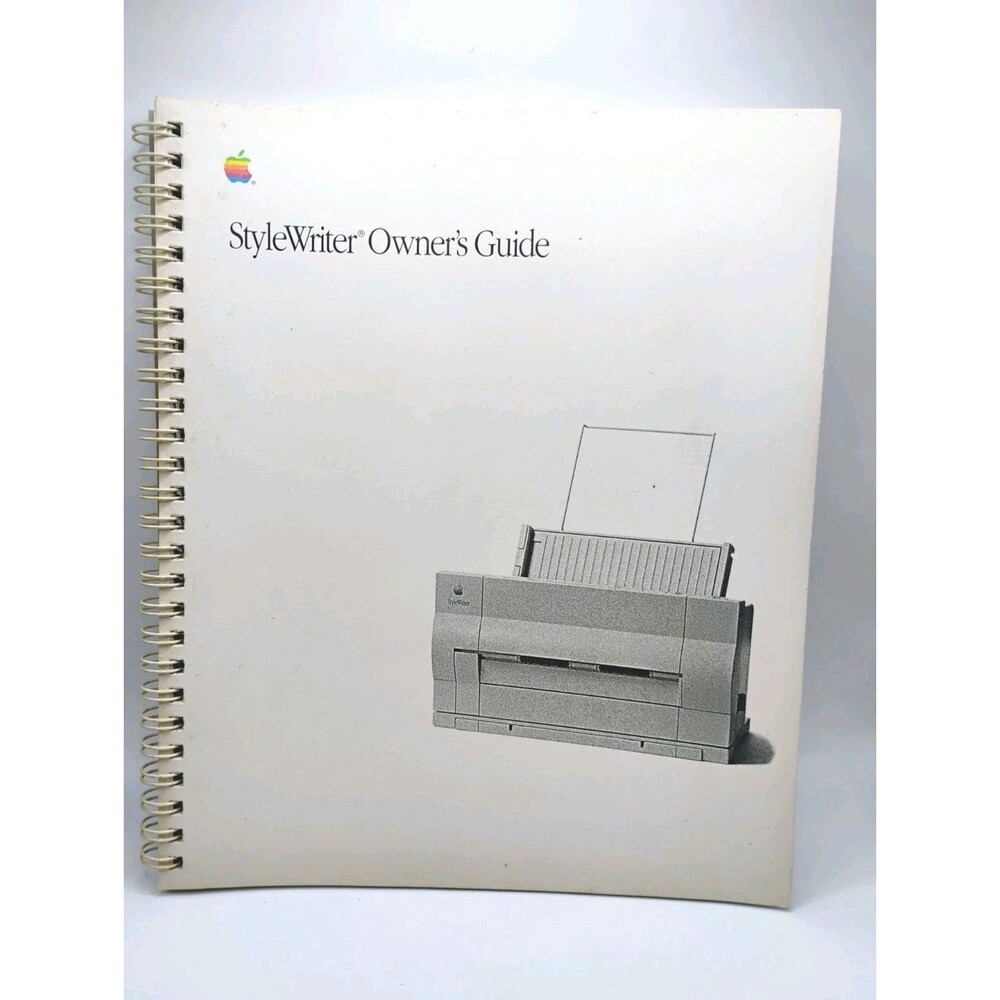 Stylewriter Owner's Guide by Apple Computer Inc 1991 Edition Spiral Bound